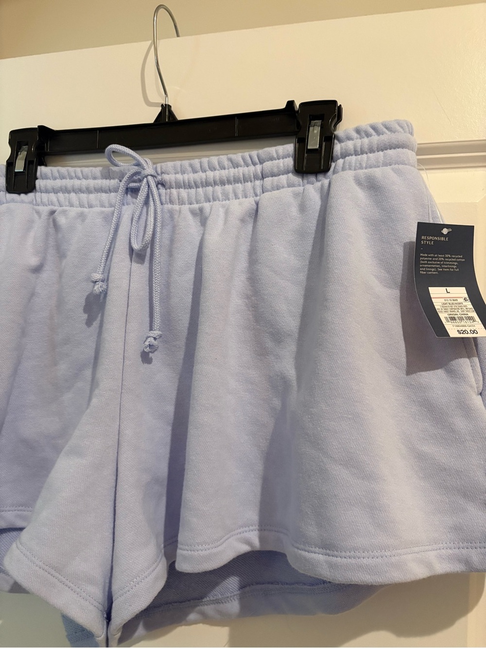 Universal Thread Lavender Button-Up Cardigan with Drawstring Shorts Set - Picture 6 of 8